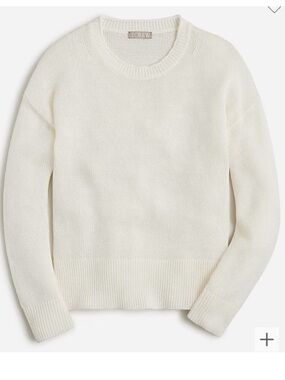 J. Crew white knit Crewneck Sweater